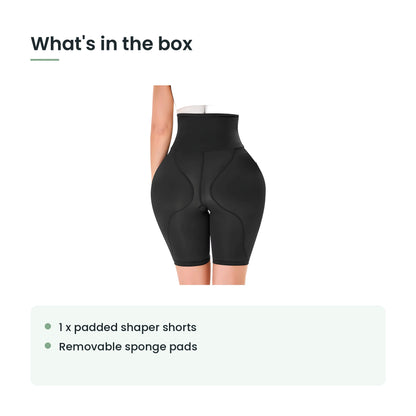 What's in the box: padded shaper shorts with pads
