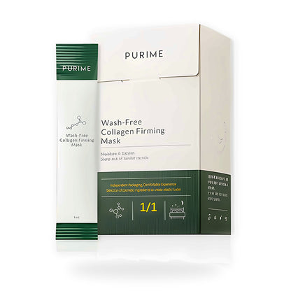 Collagen overnight firming mask on a white background