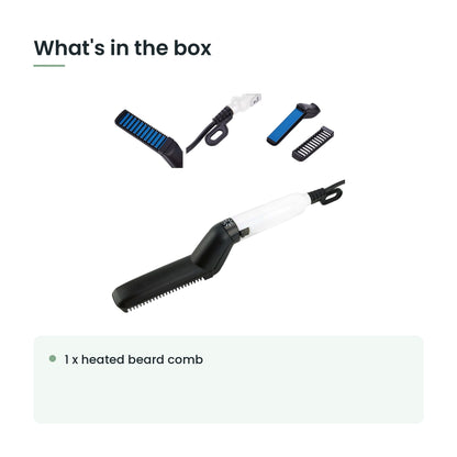 What's in the box: 1 x heated beard comb