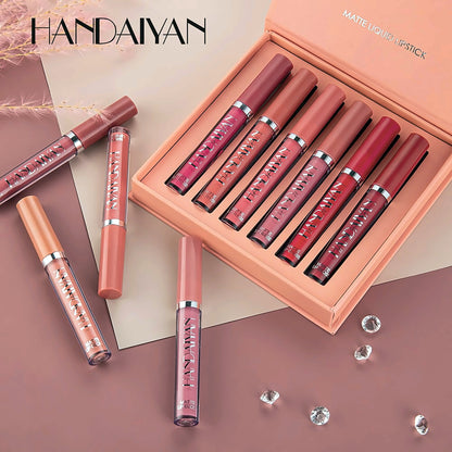 Matte liquid lipstick set open