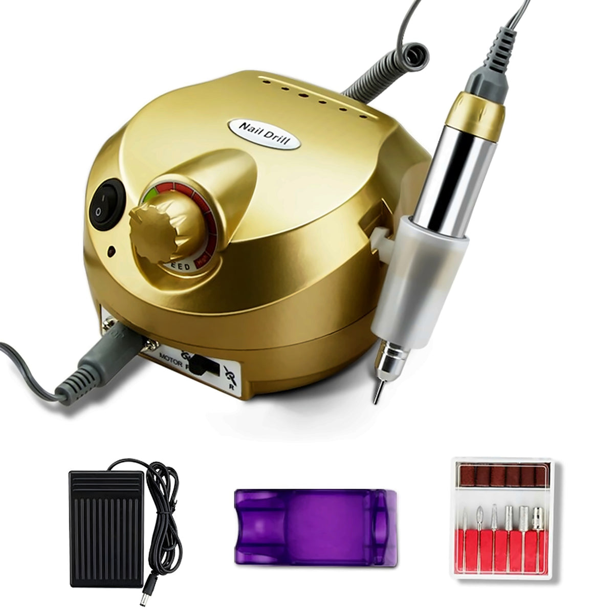 Electric nail drill machine – gold