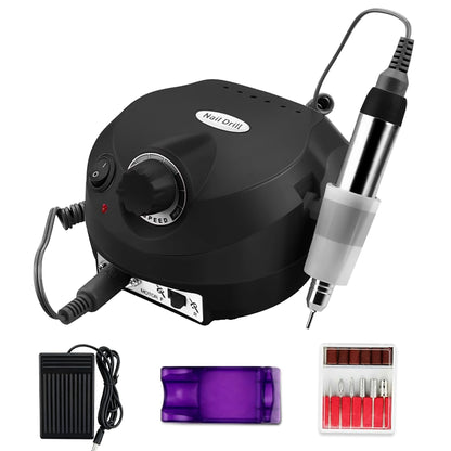 Electric nail drill machine – black