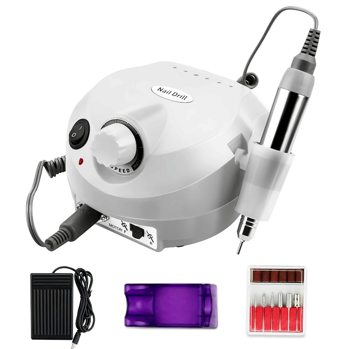 Electric nail drill machine – grey