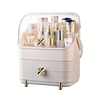 Waterproof makeup storage box – beige