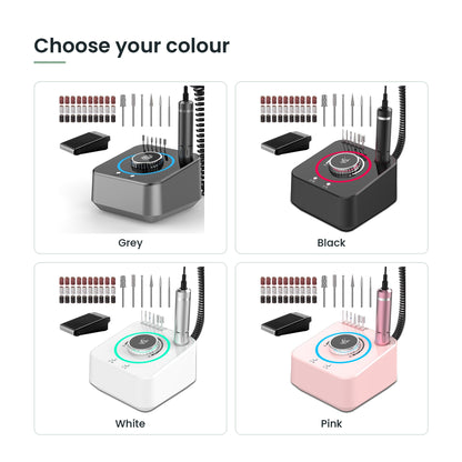 Nail drill colour options