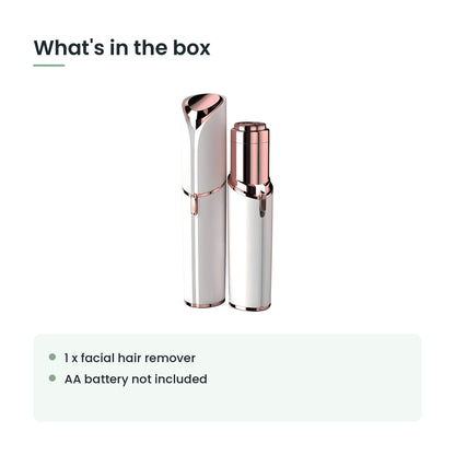 What's in the box: one facial hair remover
