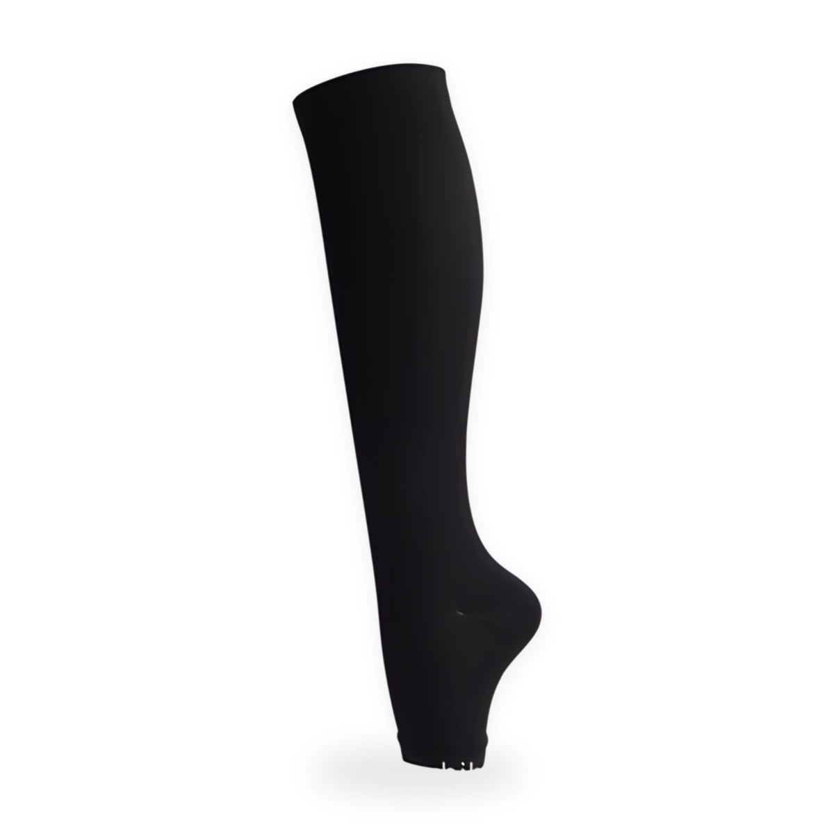 Zip-up compression socks on a white background