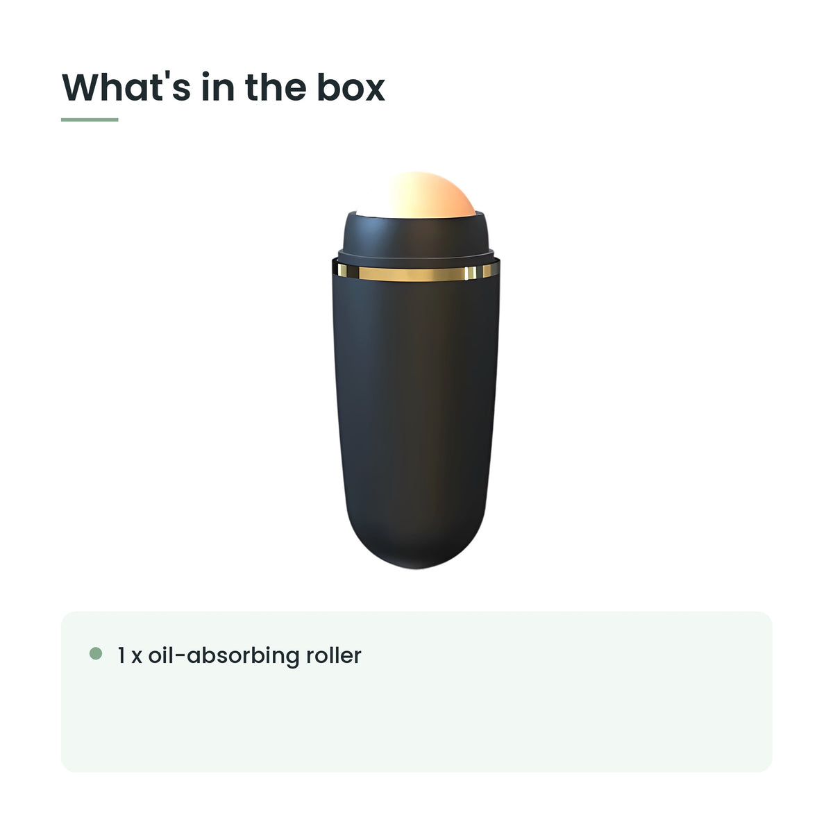 What's in the box: 1 x oil-absorbing roller