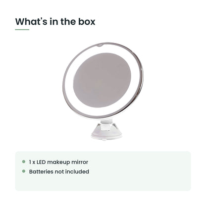 What's in the box: one LED makeup mirror