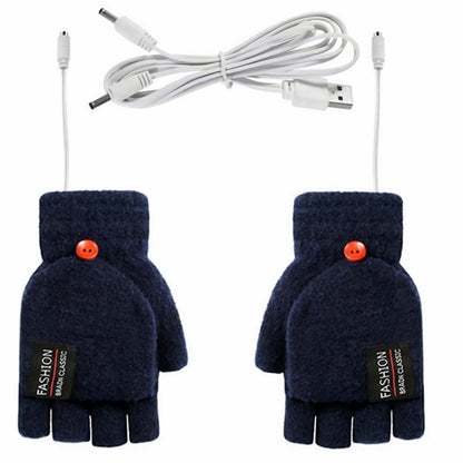 Blue USB heated gloves