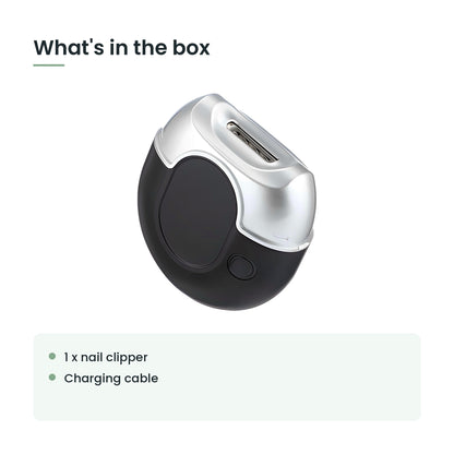 What's in the box: 1 x nail clipper, charging cable