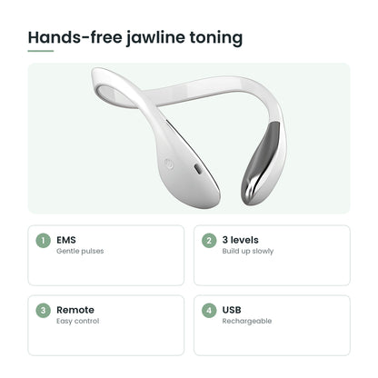 EMS V-face massager key features: ems, 3 levels, remote, usb