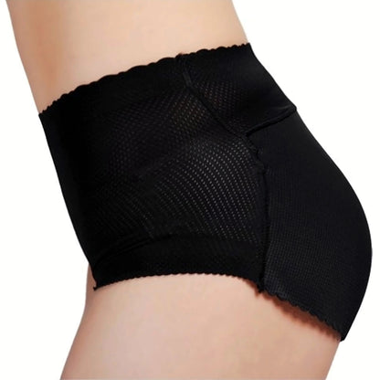 Seamless padded shaping brief – black