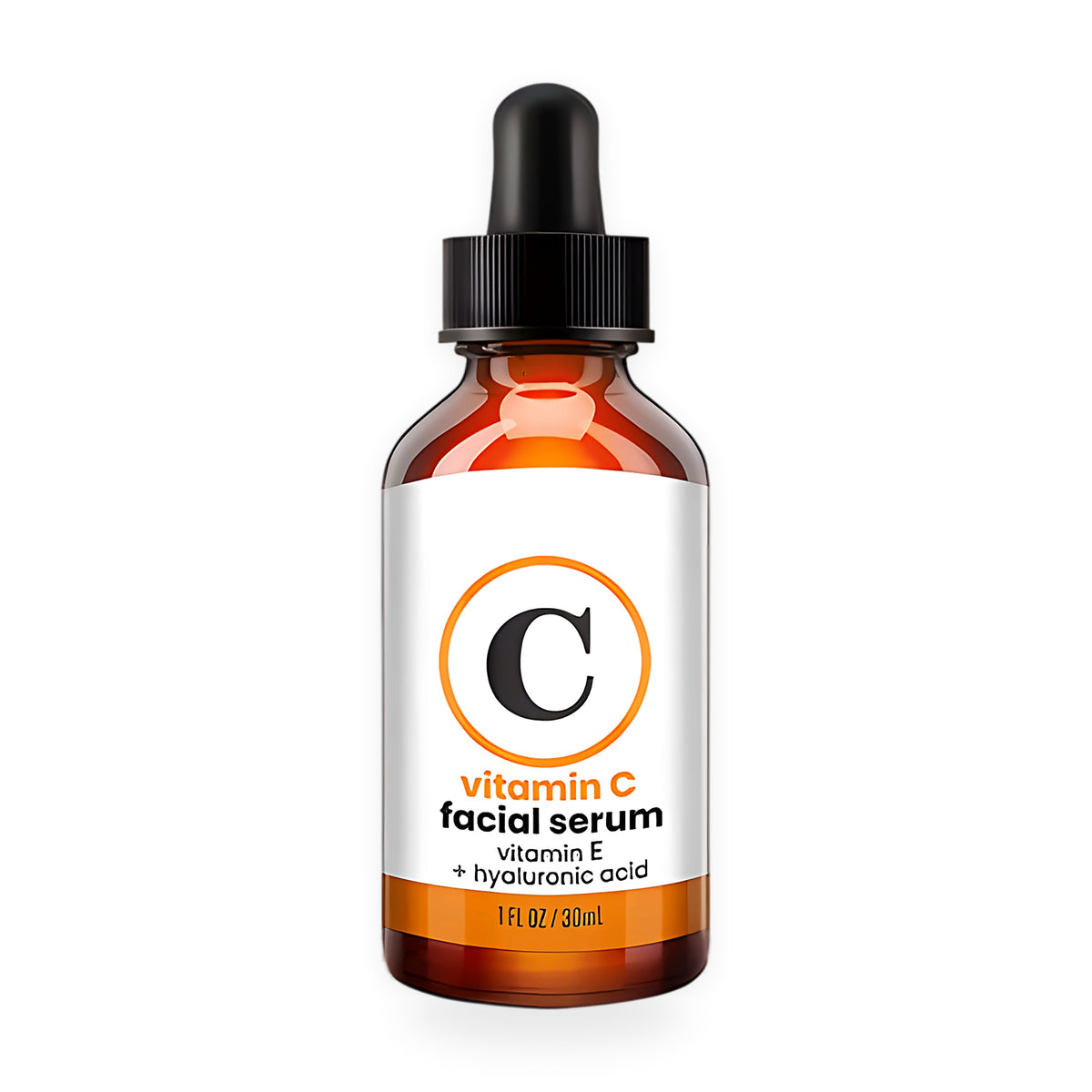 Face serum on a white background