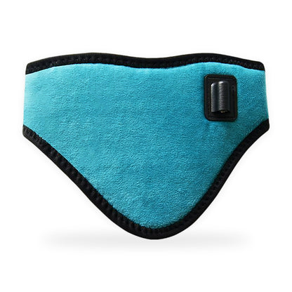 Wireless heated neck wrap on a white background