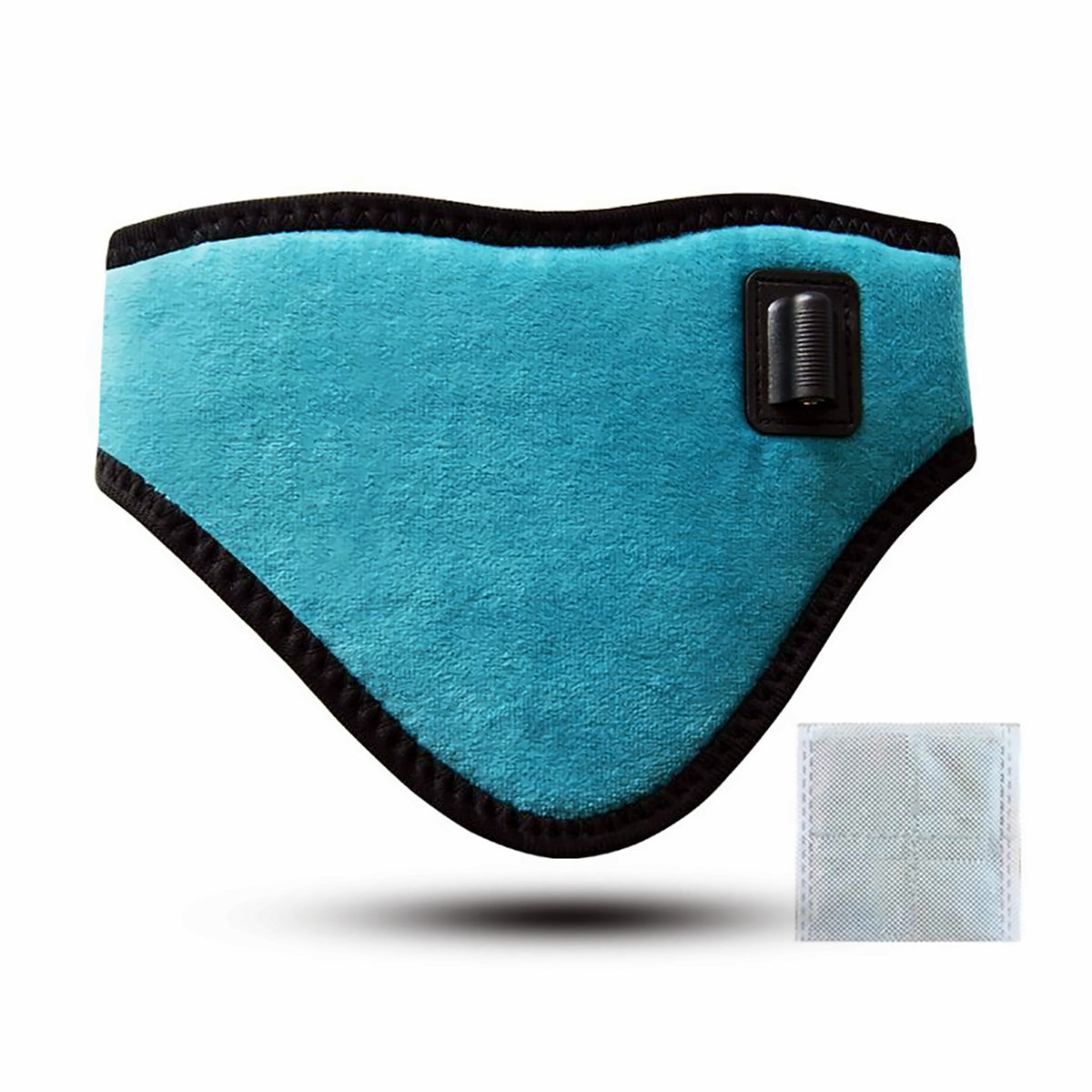 Wireless heated neck wrap – blue with mugwort patches