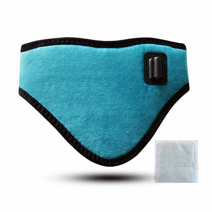 Wireless heated neck wrap – blue with mugwort patches