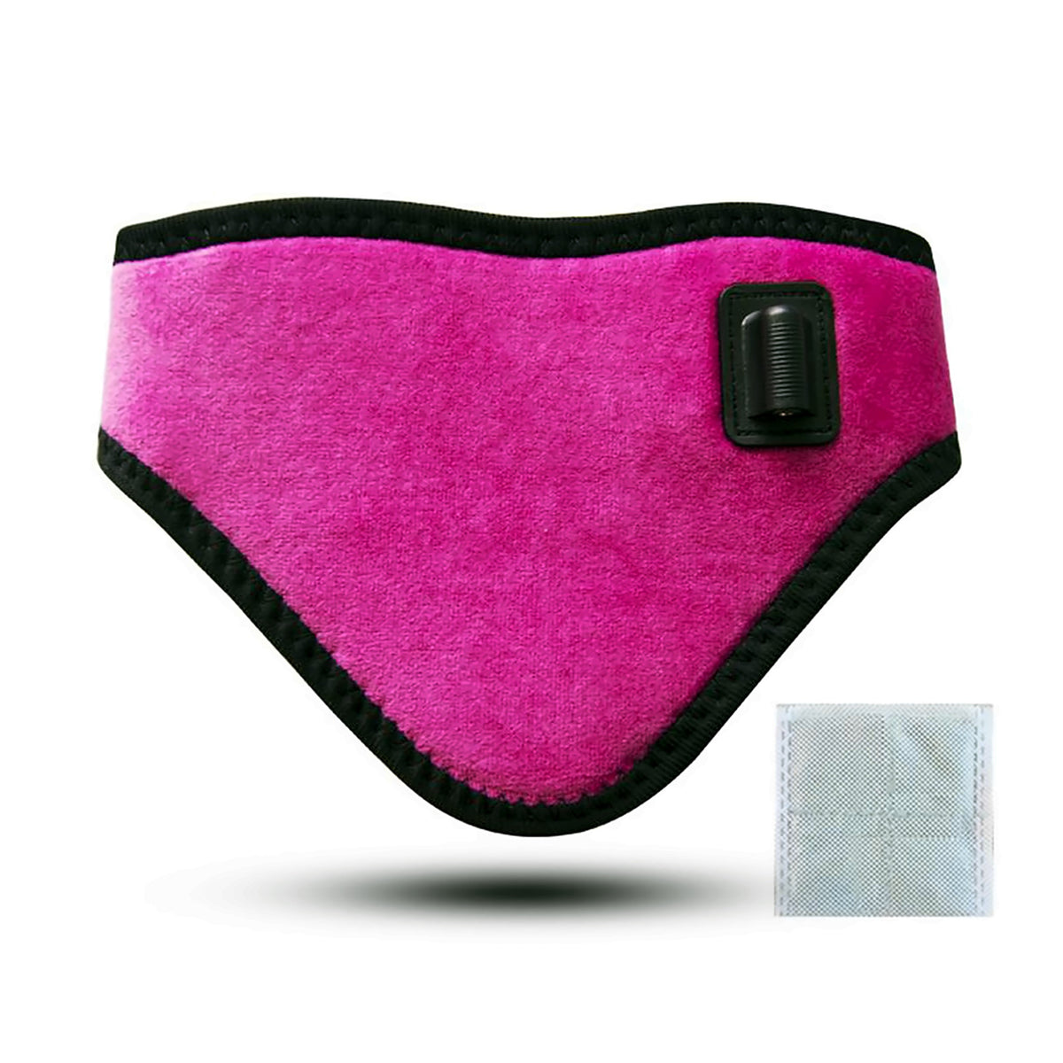 Wireless heated neck wrap – pink with mugwort patches