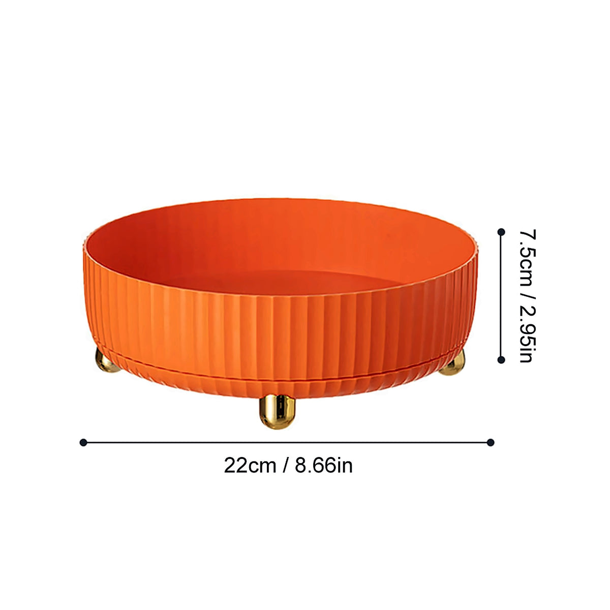 Rotating makeup organiser – orange