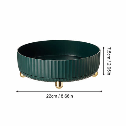 Rotating makeup organiser – green