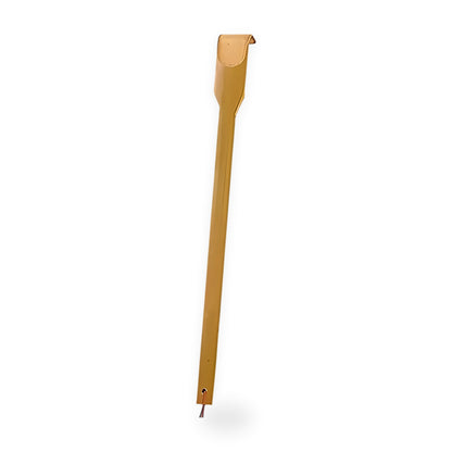 Bamboo back scratcher on a white background