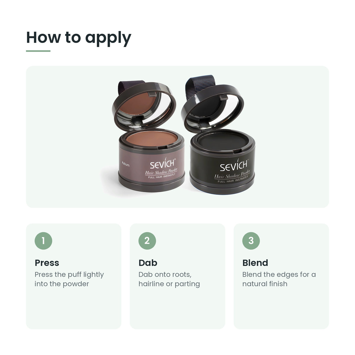 How to apply hairline powder in three steps