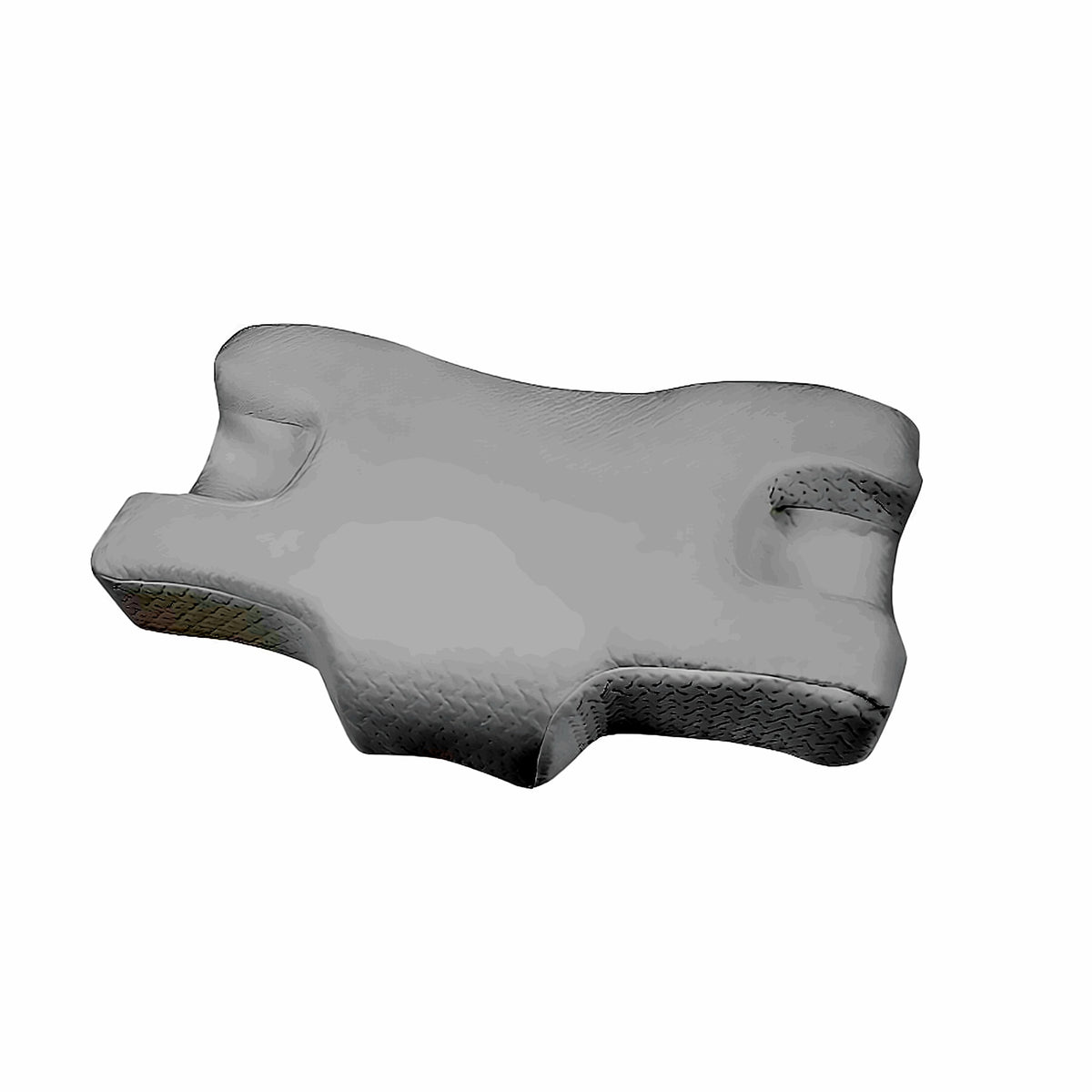 Contoured memory foam pillow, white cover