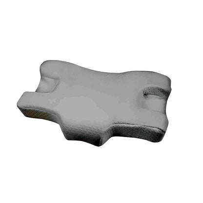 Contoured memory foam pillow, white cover