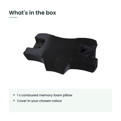 What's in the box: one contoured memory foam pillow