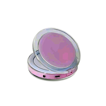 Portable LED makeup mirror – pink