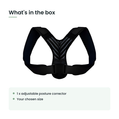 What's in the box: one adjustable posture corrector