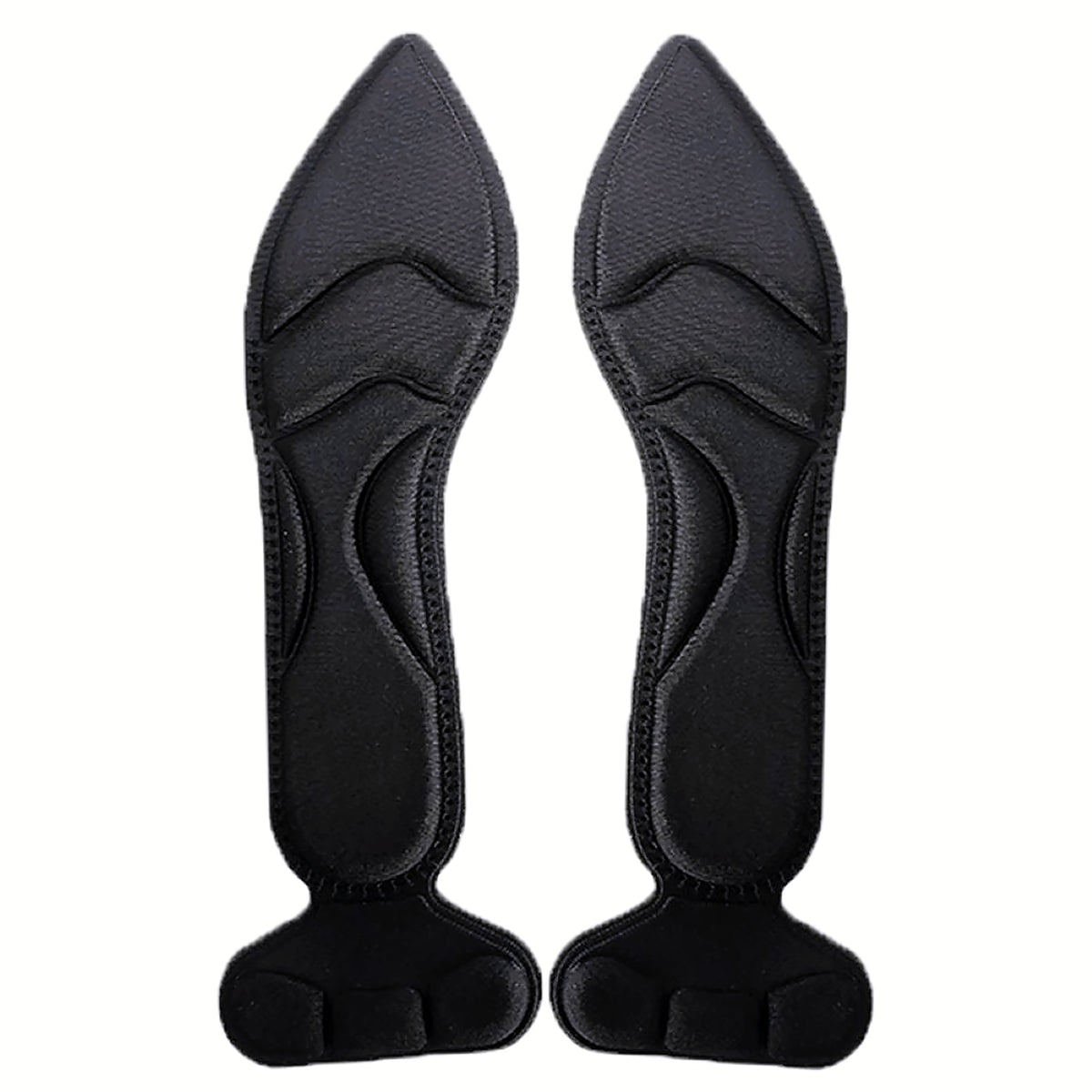 Memory foam high heel insoles – pointed, black
