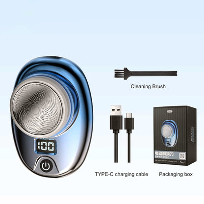 Mini electric shaver – blue gradient