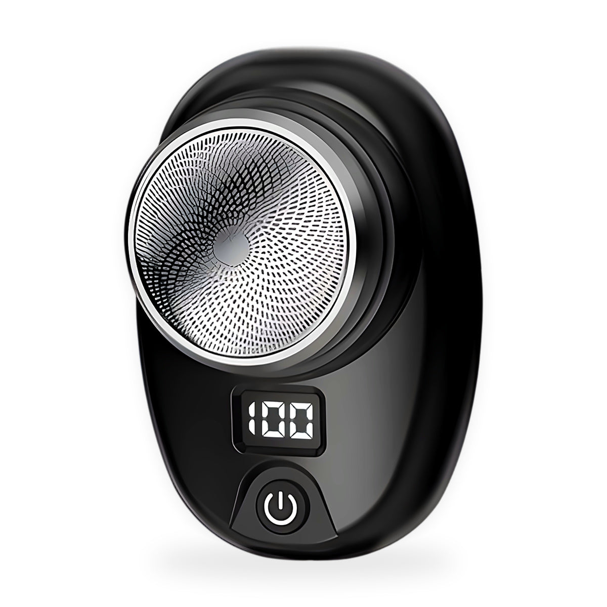 Mini electric shaver on a white background