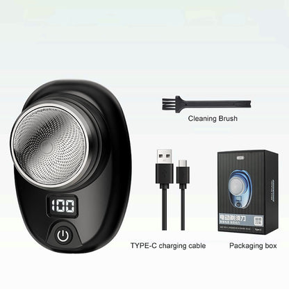 Mini electric shaver – black with accessories