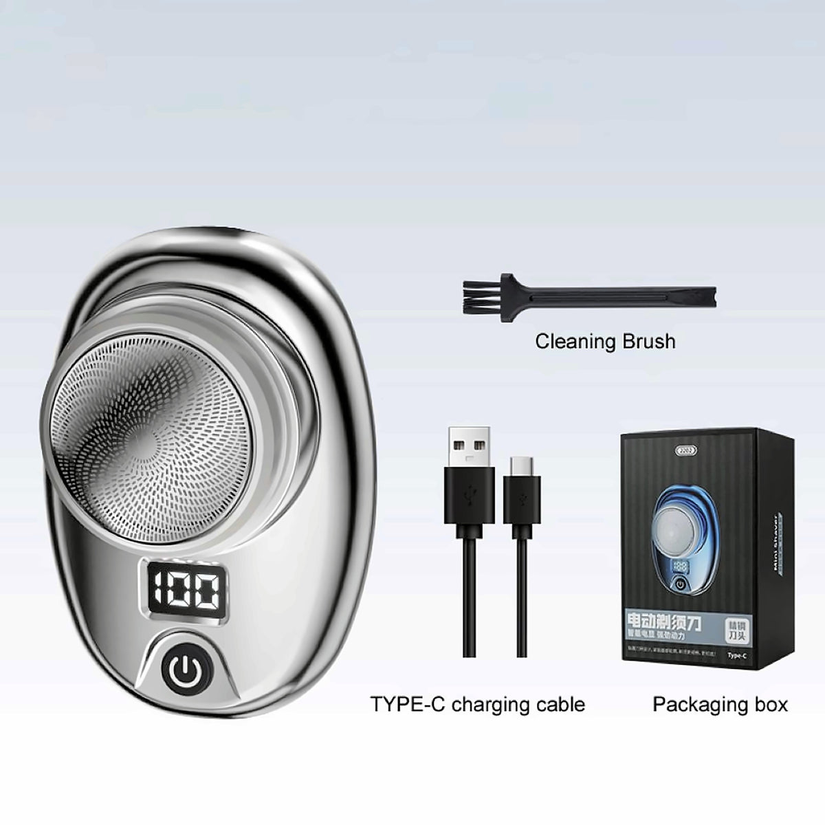 Mini electric shaver – silver