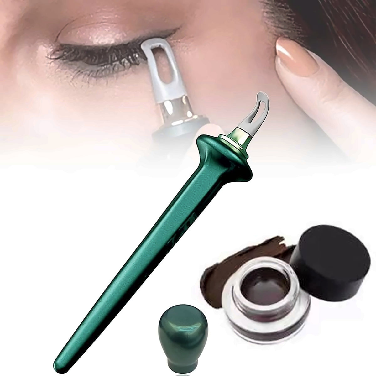 Using the eyeliner guide tool