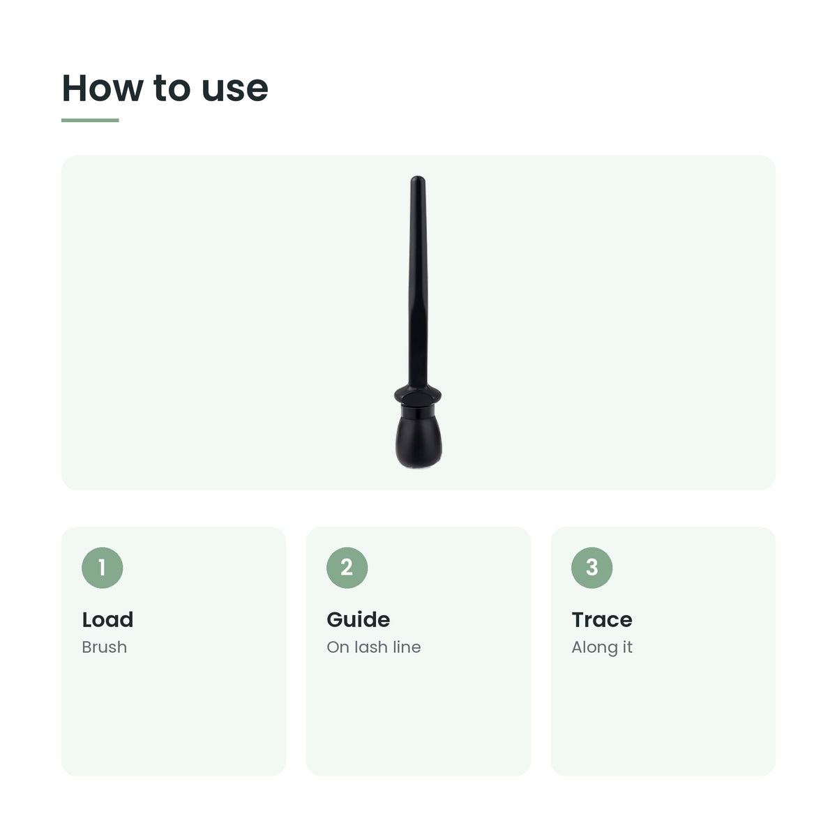 How to use the eyeliner guide tool: load, guide, trace