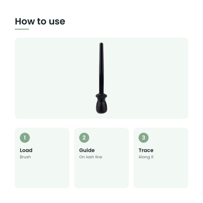 How to use the eyeliner guide tool: load, guide, trace