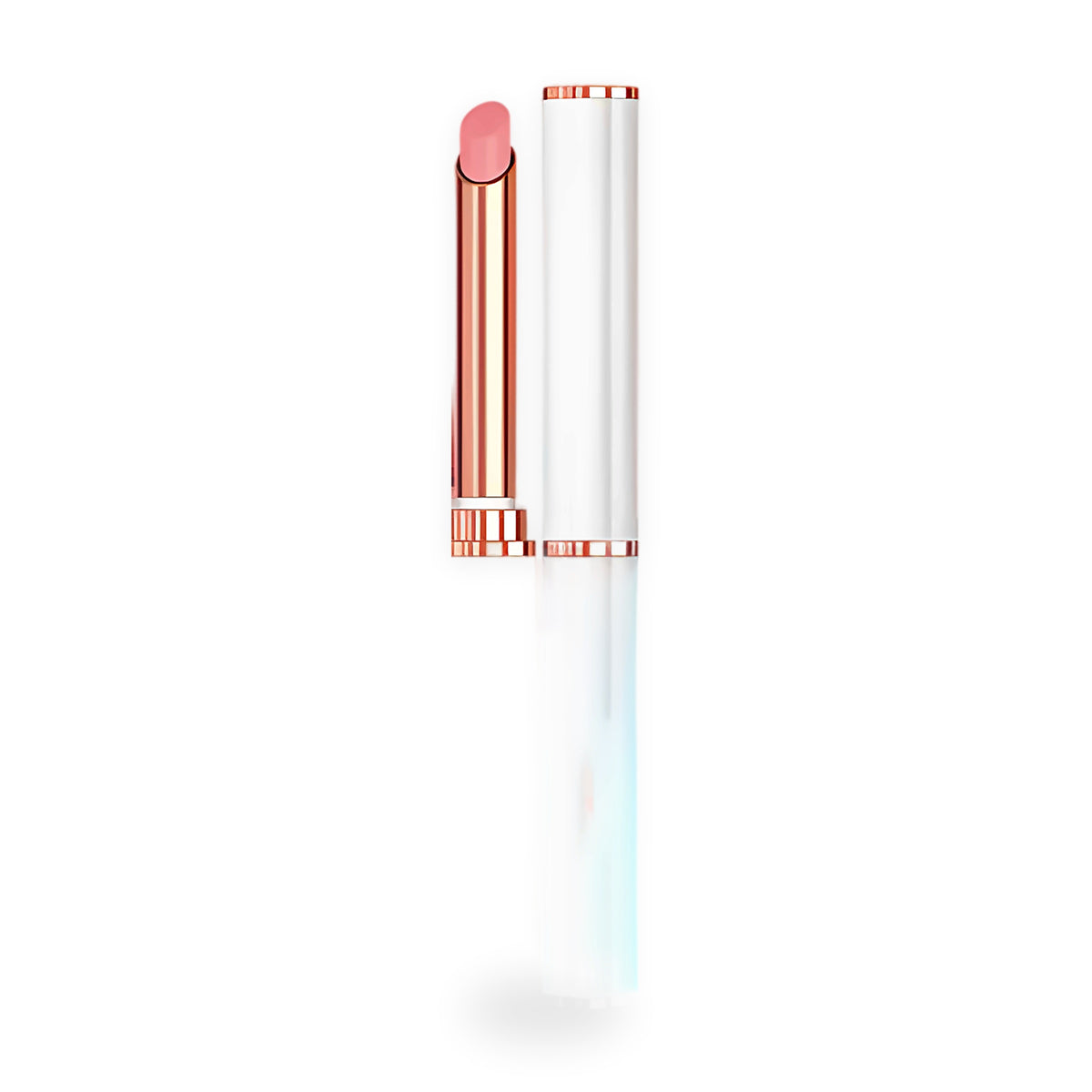 Colour-changing lip balm on a white background