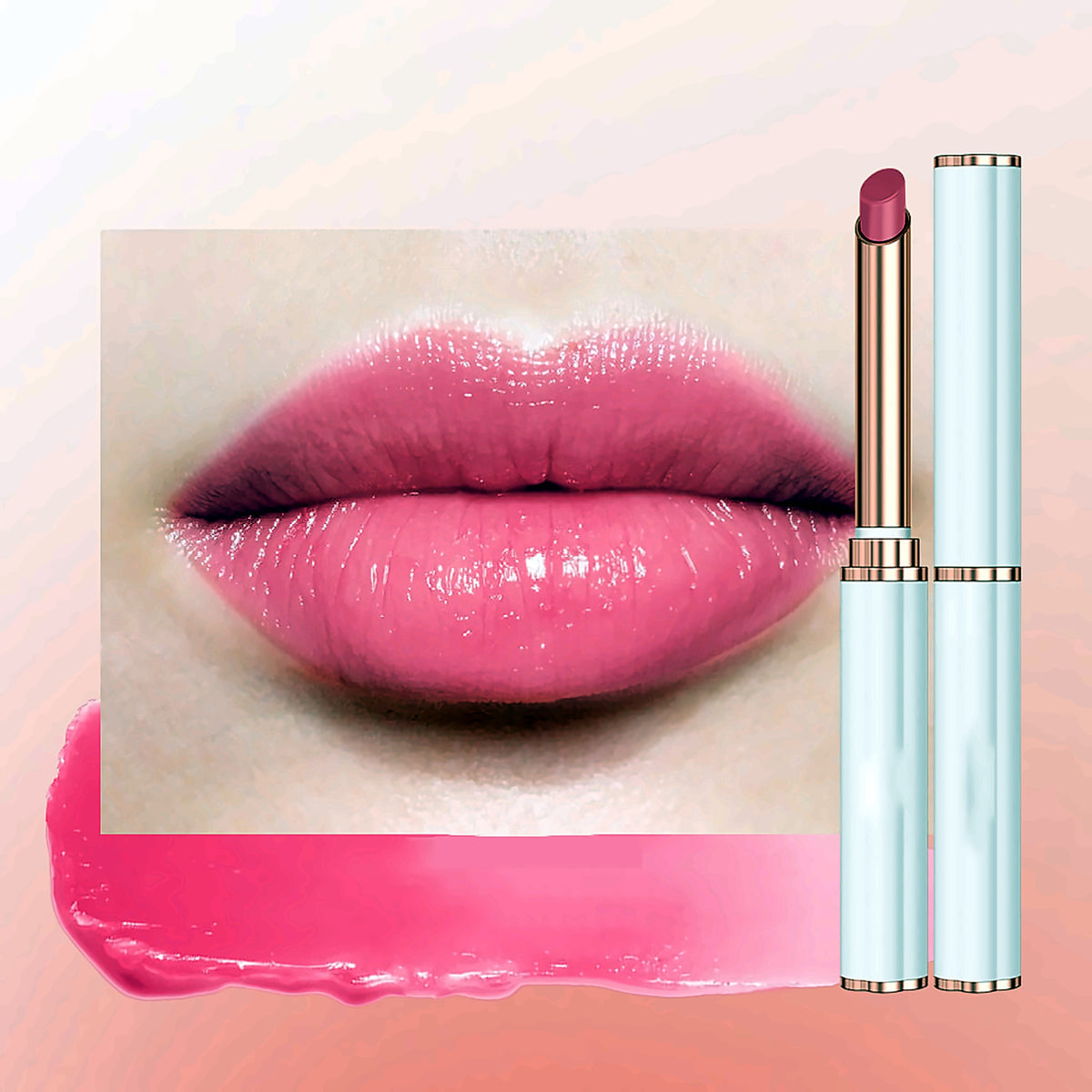 Colour-changing lip balm – raspberry