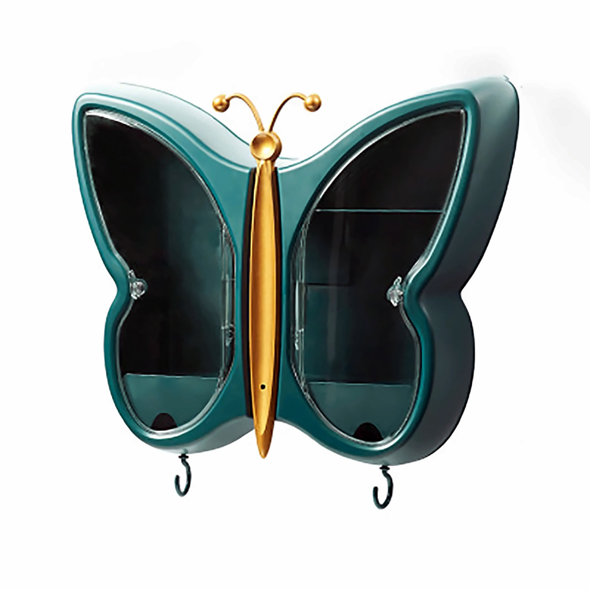 Butterfly jewellery and cosmetic organiser – green