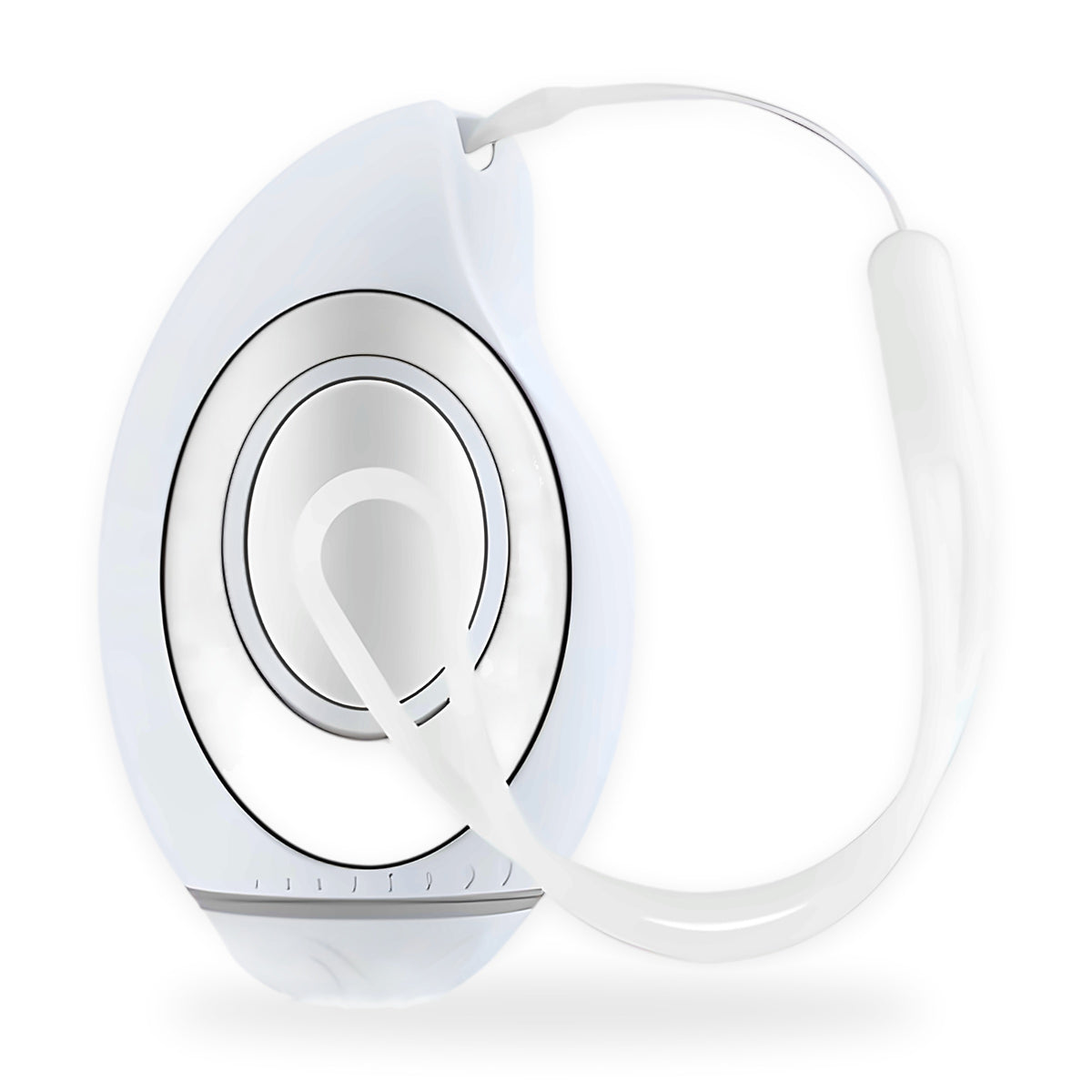 Handheld relaxation device on a white background