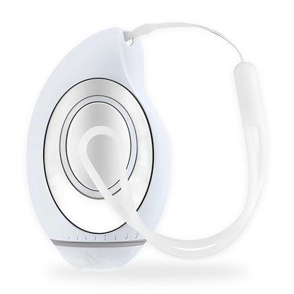 Handheld relaxation device on a white background