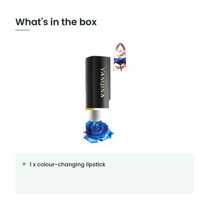 What's in the box: 1 x colour-changing lipstick