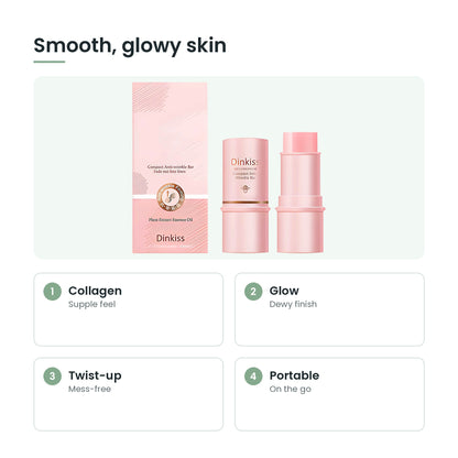 Collagen multi balm stick key features: collagen, glow, twist-up, portable