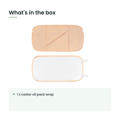 What's in the box: 1 x castor oil pack wrap