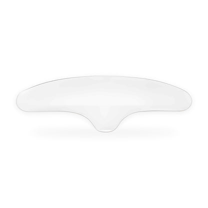 Silicone forehead and eye patches on a white background