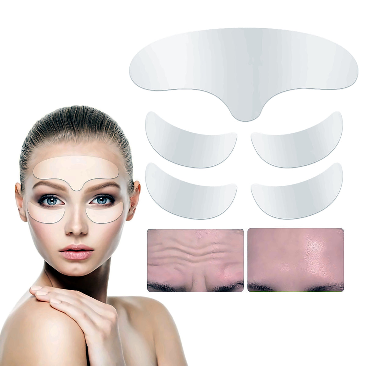 Wearing silicone smoothing patches