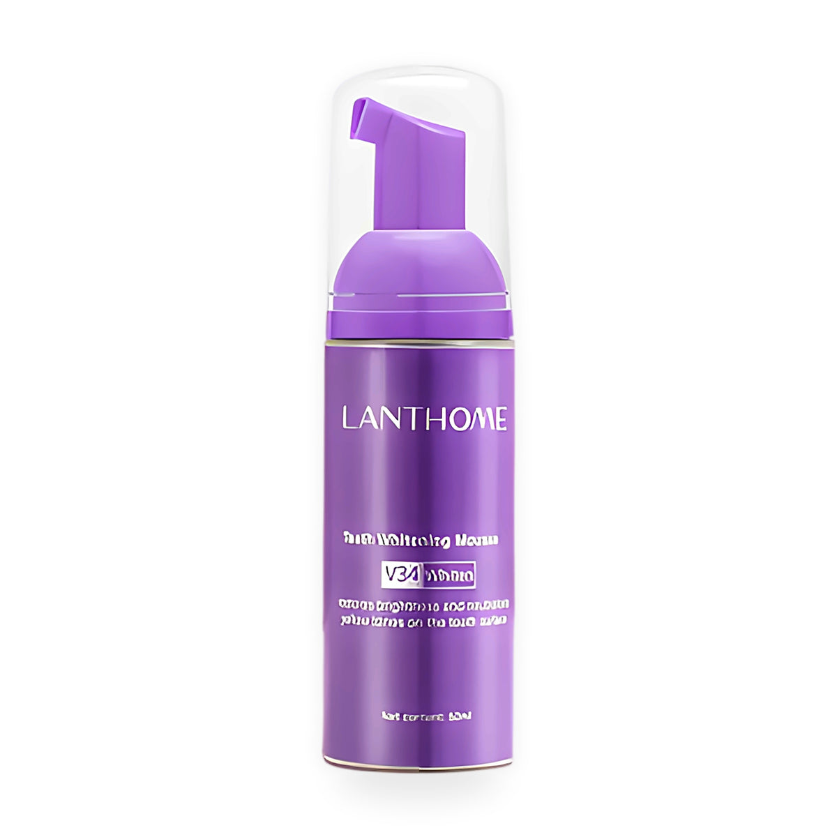 Teeth brightening mousse on a white background